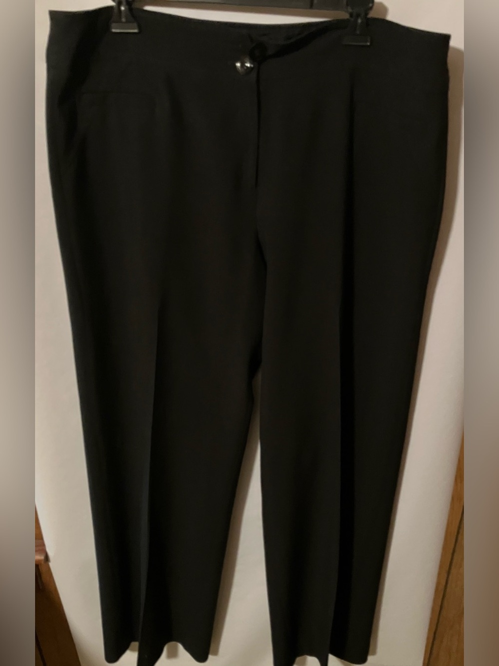 Long Tall Sally slightly wide leg black trouser 14